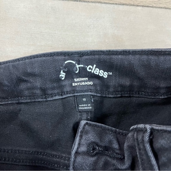 Art Class Black Distressed Skinny Jeans Jeggings Holes Distressed Stretch - Picture 6 of 9